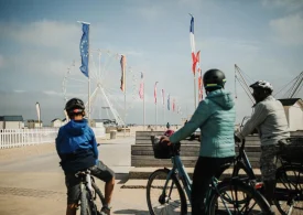 Fahrrad mit der Familie, Ouistreham