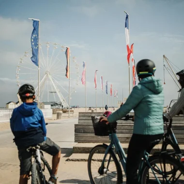 Fahrrad mit der Familie, Ouistreham