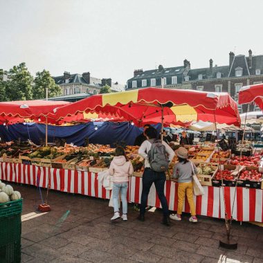 Auf dem Markt in Rouen
