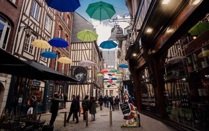 Shopping in der Normandie