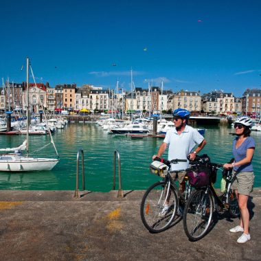Le port de Dieppe, balade à vélo