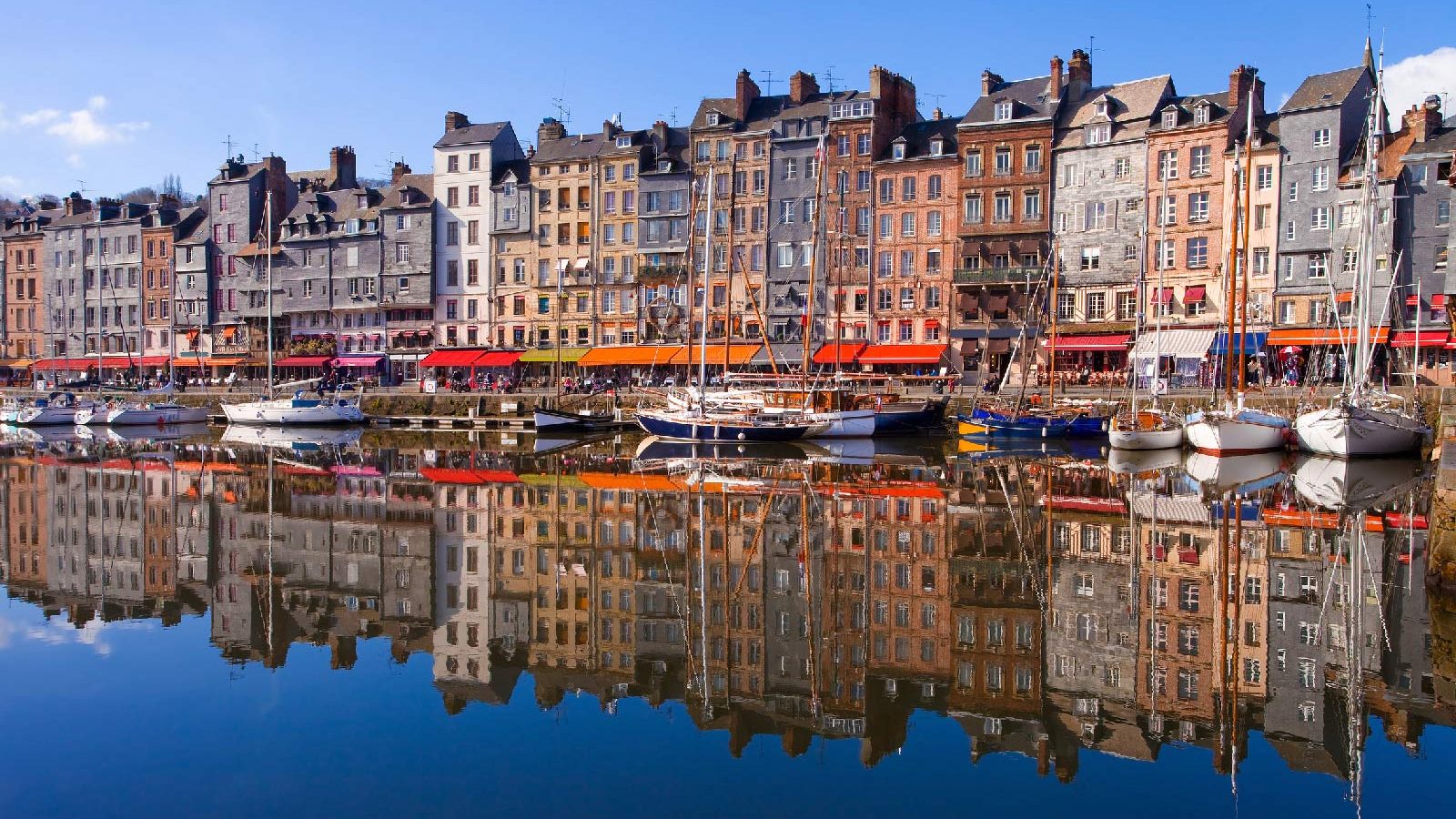 Honfleur entdecken Fischerdorf Normandie Urlaub, Frankreich