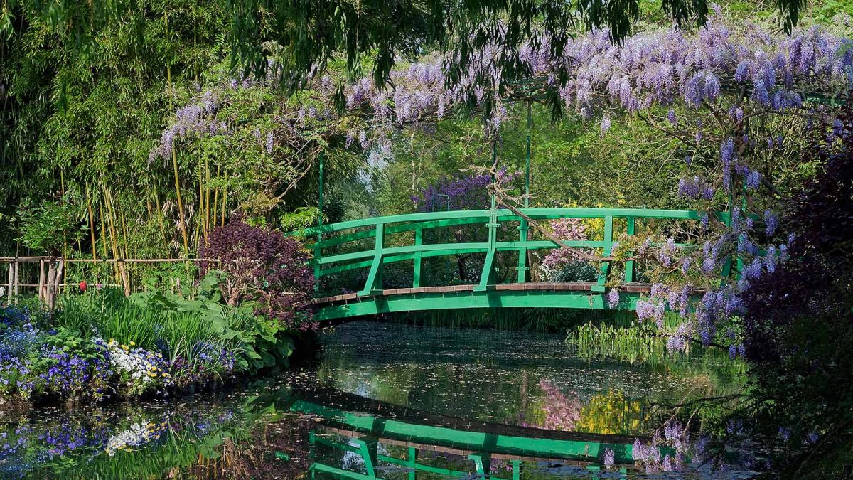Japanische Brücke im Garten von Claude Monet in Giverny © Fondation Monet