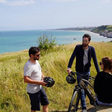 Foodie-Radtour entlang der Küste der Normandie