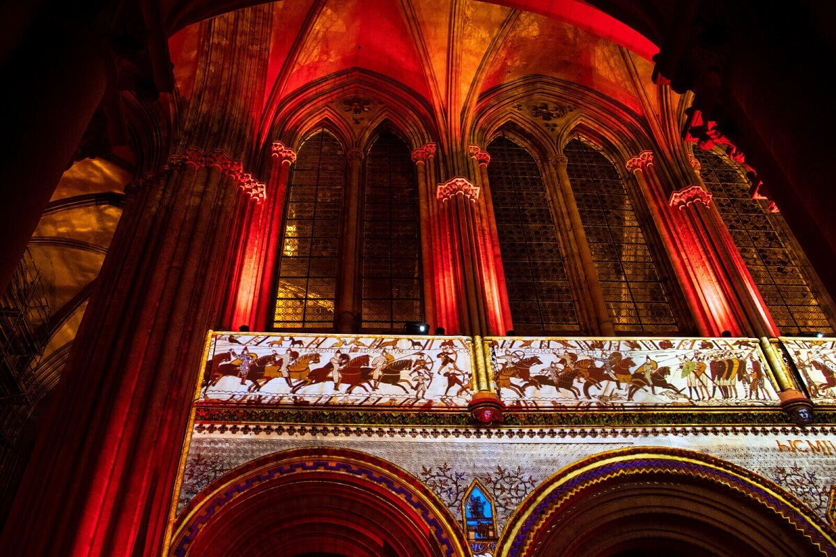 Lichtspektakel "Wilhelms Kathedrale" © Thomas Le Floc'H